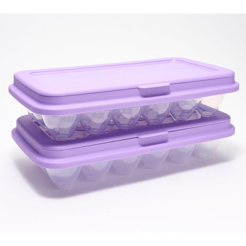 Locknlock Set of (2) 18-Egg Keepers W/ Flip Top Lids
