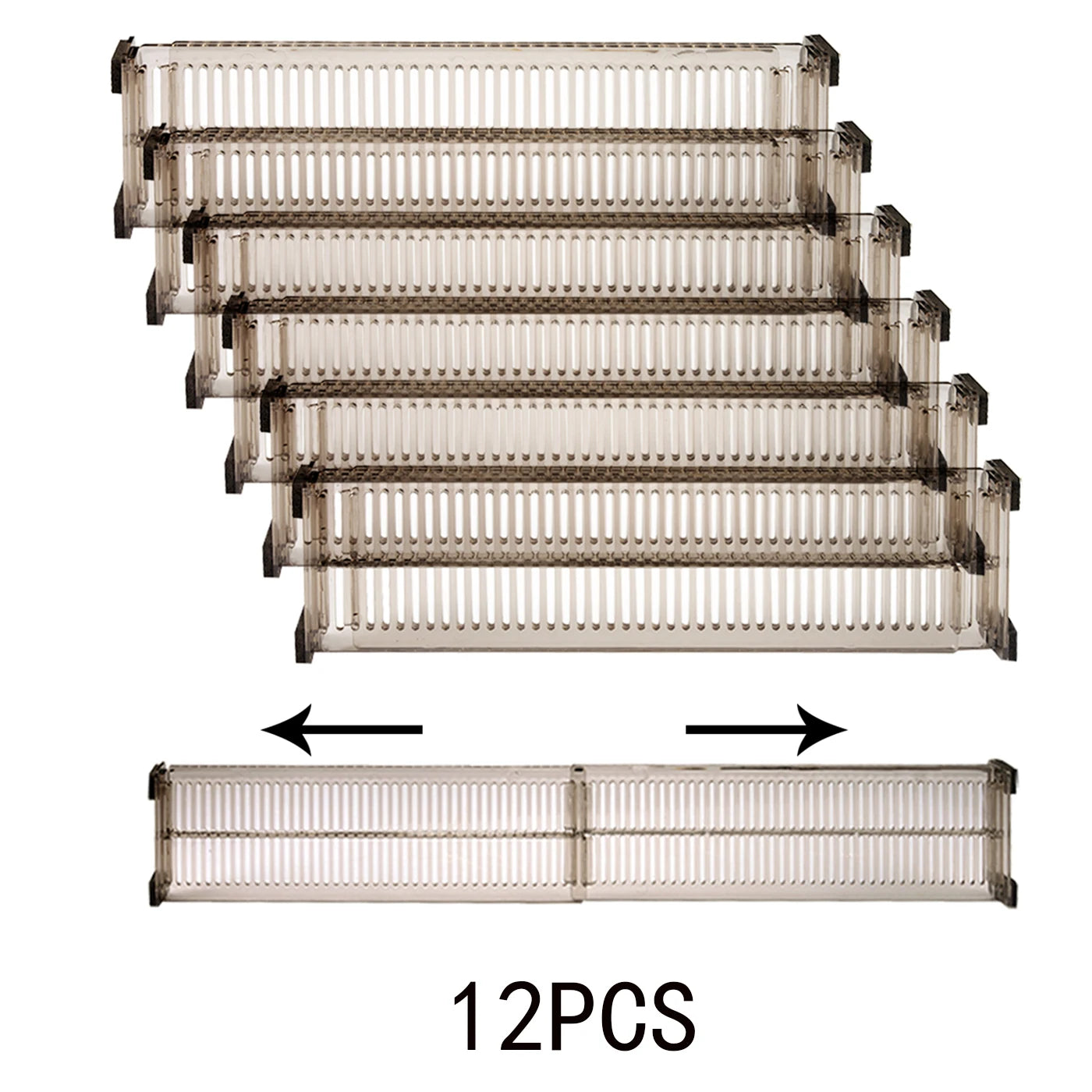 10 件, Plastic Drawer Divider 5Sets, Home Drawer Storage Dividers, Drawer Dividers for Storage and Organization, Free Combinatio