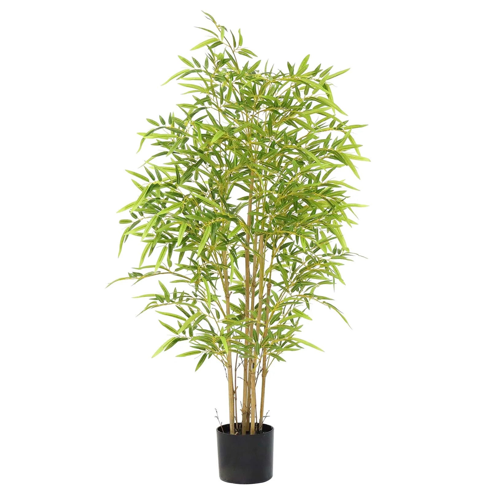 48inch Bamboo Artificial Tree Faux Bamboo Plant Artificial Plant with Trunks, for Home Office Indoor Outdoor Decoration