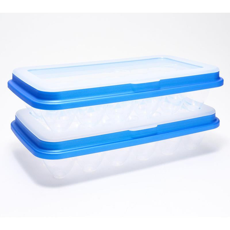 Locknlock Set of (2) 18-Egg Keepers W/ Flip Top Lids