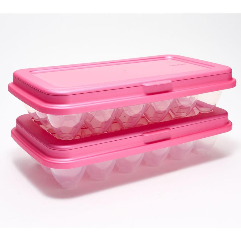 Locknlock Set of (2) 18-Egg Keepers W/ Flip Top Lids