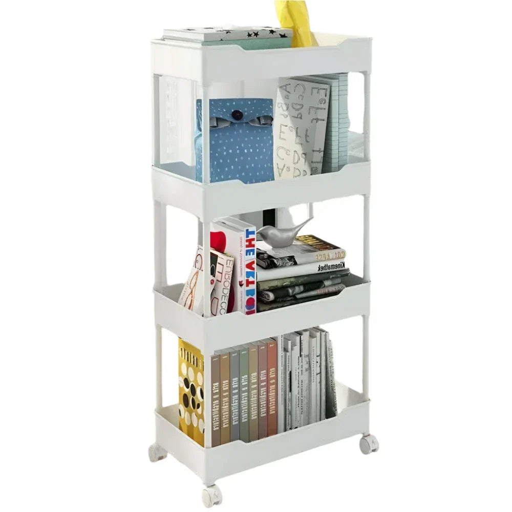 Mobile Kitchen Organizer Cart with Wheels