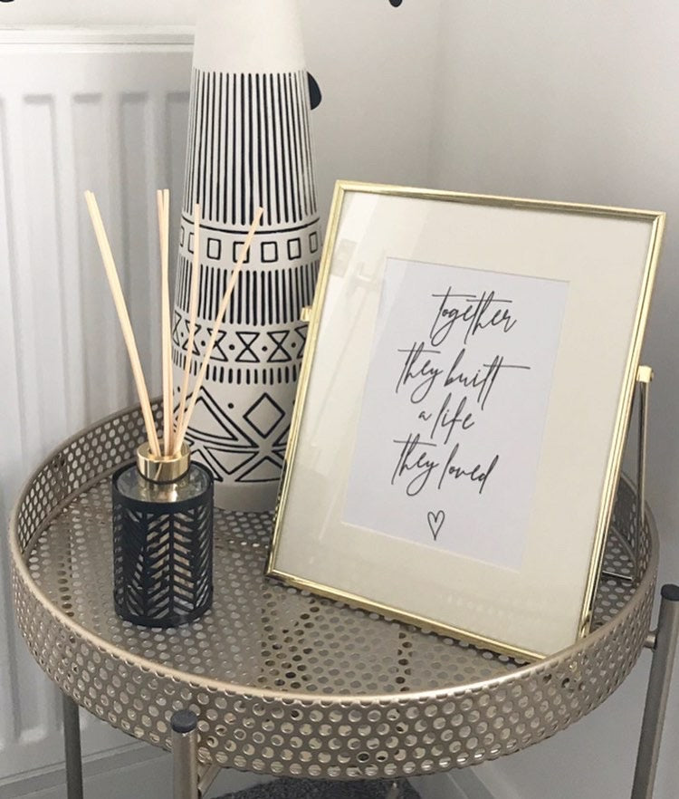 Together They Built a Life They Loved Simple Home Wall Decor Print-0