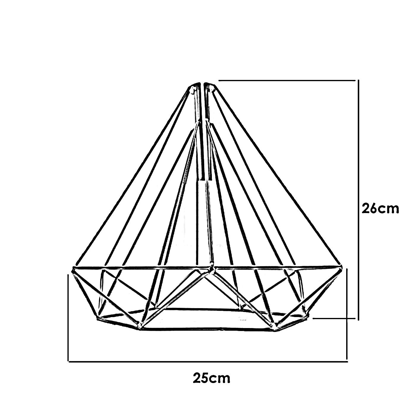 Yellow Geometric Cages Transform Your Ceiling Lights~1989