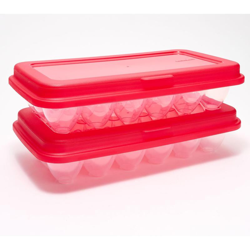 Locknlock Set of (2) 18-Egg Keepers W/ Flip Top Lids