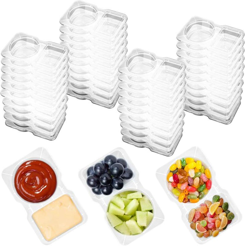 20Set Snack Containers,Reusable Snack Containers with Lids,Snack Pack Containers for Portion Control and Meal Prep Lunch Containers for School Office Travel