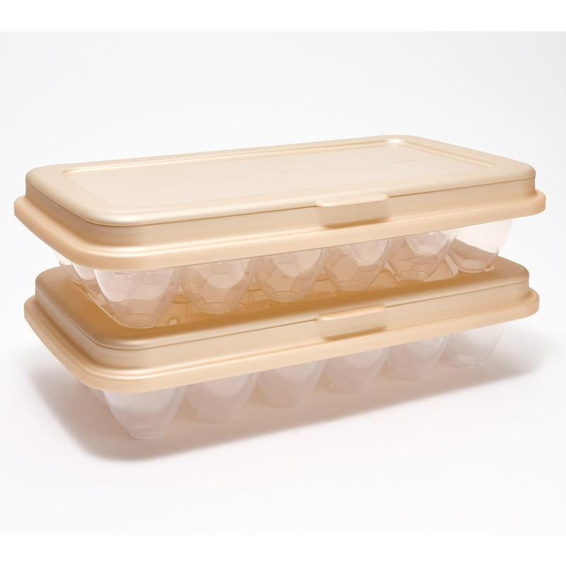 Locknlock Set of (2) 18-Egg Keepers W/ Flip Top Lids