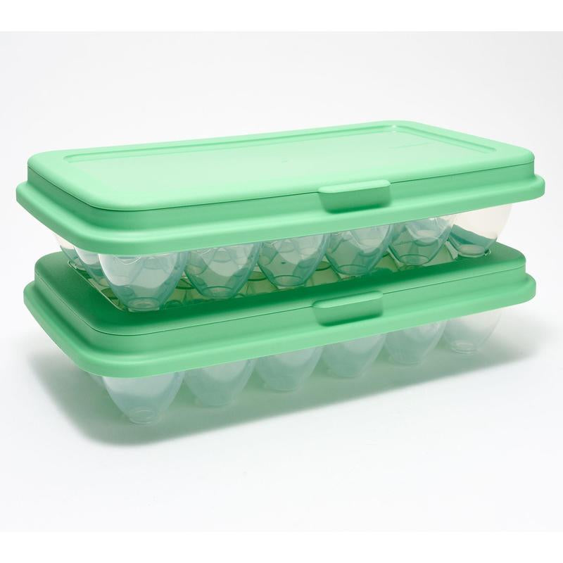 Locknlock Set of (2) 18-Egg Keepers W/ Flip Top Lids