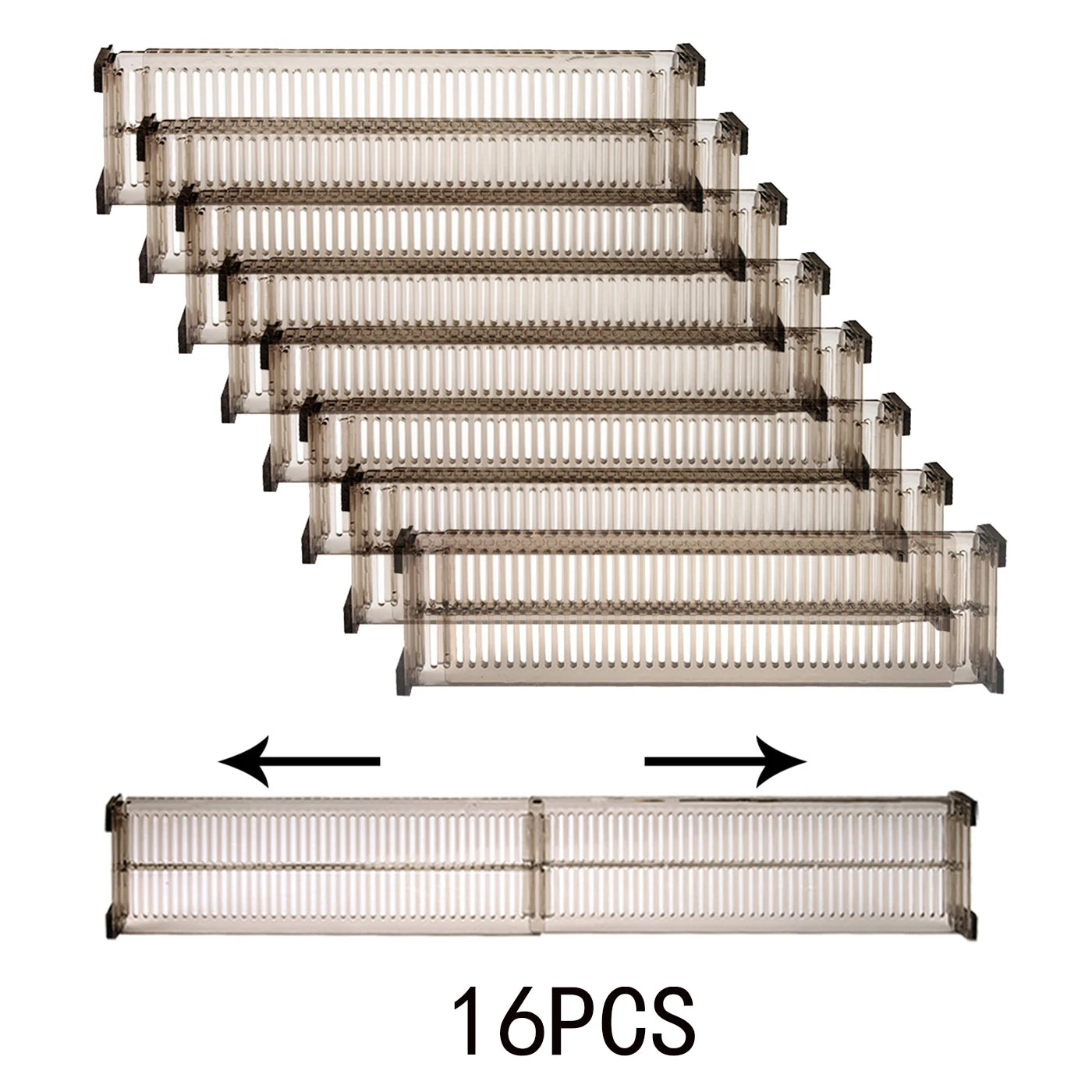 10 件, Plastic Drawer Divider 5Sets, Home Drawer Storage Dividers, Drawer Dividers for Storage and Organization, Free Combinatio