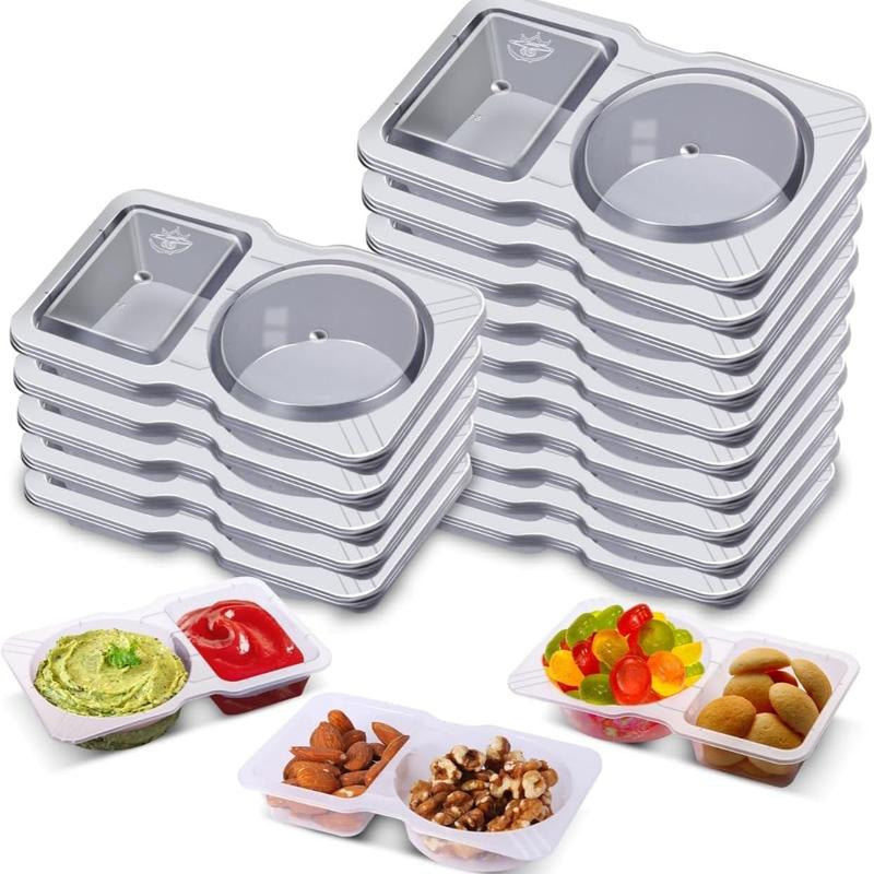 20Set Snack Containers,Reusable Snack Containers with Lids,Snack Pack Containers for Portion Control and Meal Prep Lunch Containers for School Office Travel