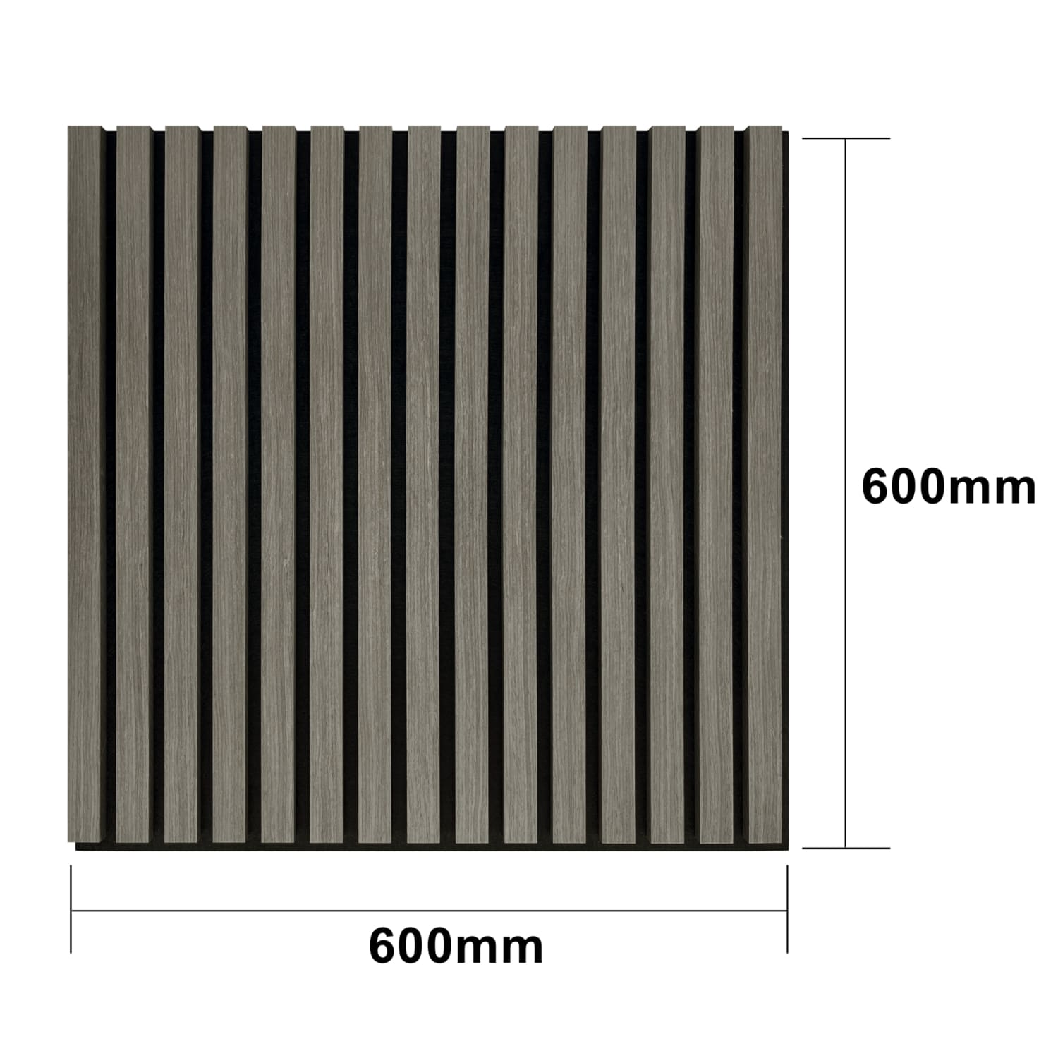 Grey Oak Acoustic Wall Panels Pack of 4-2